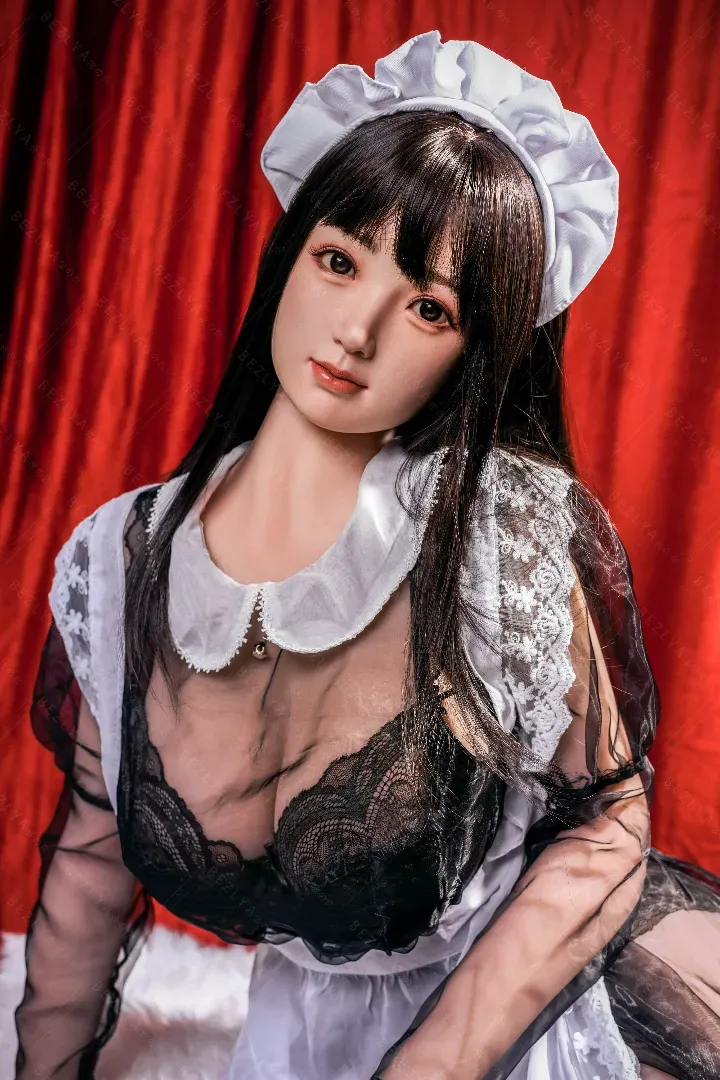 155cm (5ft1) G-Cup Realistic Silicone Head + TPE Body Hybrid Sex Doll Diedou, Head Diedou